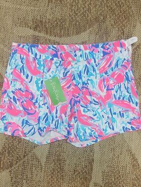Lilly Pulitzer Pink & Blue Printed Women’s Shorts NEW